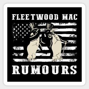 Distressed American Flag Rumours Legend Sticker